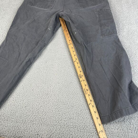 Carhartt Carpenter Pants Mens 38x28 Relaxed Fit 102291  039 Gray Paint Splatter - Picture 9 of 12